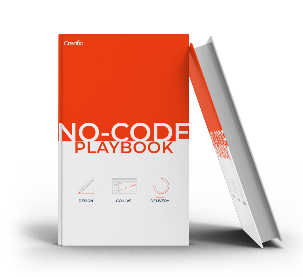 Creatio no-code Playbook, wygląd książki 