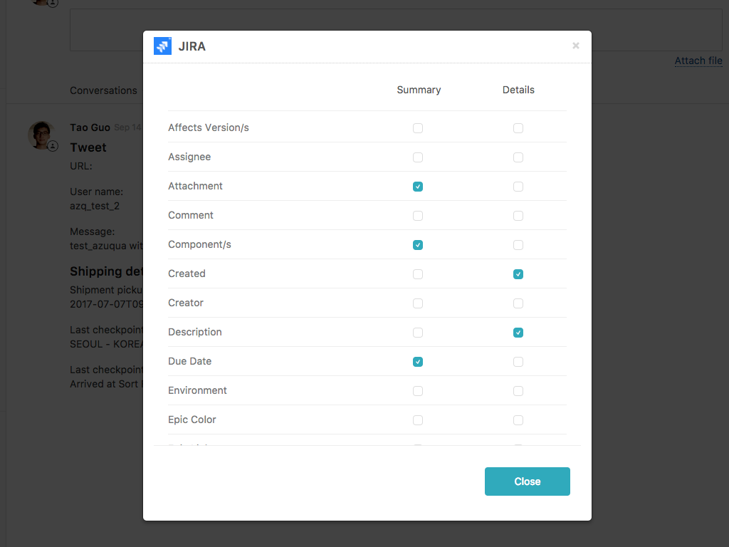 integracja zendesk jira